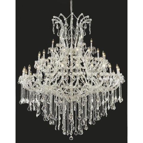 Elegant Lighting Maria Theresa 49 light Chrome Chandelier Clear Royal Cut Crystal