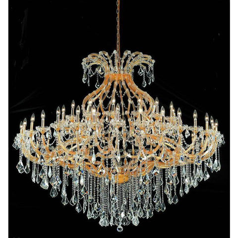 Elegant Lighting Maria Theresa 49 light Gold Chandelier Clear Elegant Cut Crystal