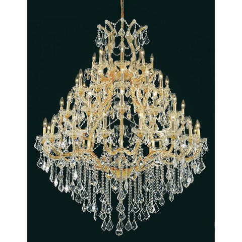 Elegant Lighting Maria Theresa 49 light Gold Chandelier Clear Elegant Cut Crystal
