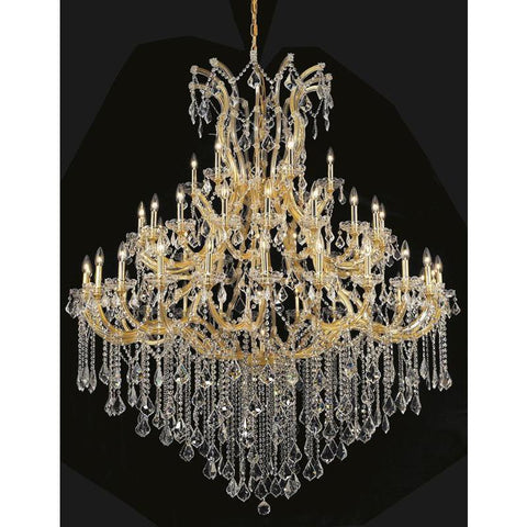 Elegant Lighting Maria Theresa 49 light Gold Chandelier Clear Royal Cut Crystal