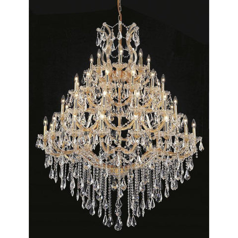 Elegant Lighting Maria Theresa 49 light Gold Chandelier Clear Swarovski Elements Crystal