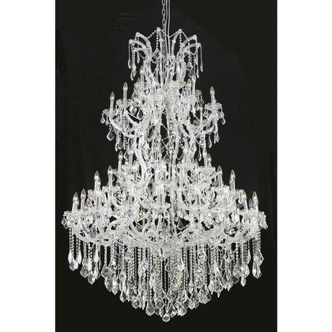 Elegant Lighting Maria Theresa 61 light Chrome Chandelier Clear Elegant Cut Crystal