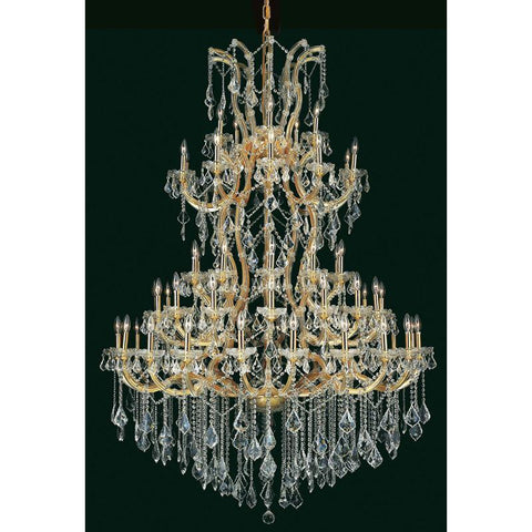 Elegant Lighting Maria Theresa 61 light Gold Chandelier Clear Elegant Cut Crystal