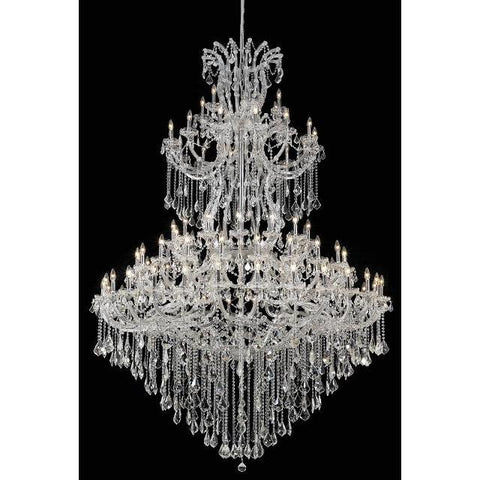 Elegant Lighting Maria Theresa 85 light Chrome Chandelier Clear Elegant Cut Crystal