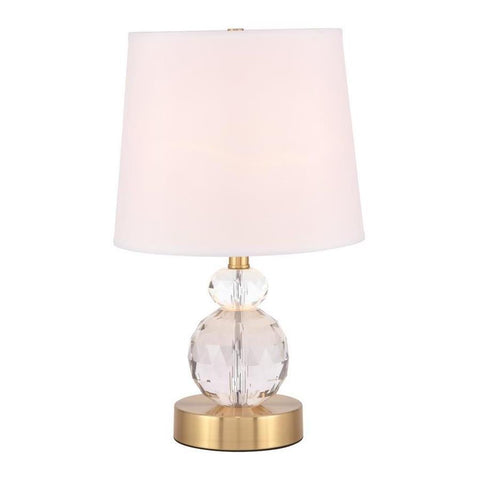 Elegant Lighting Maribelle 1 light Brass Table Lamp