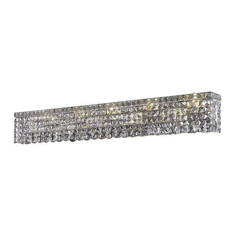 Elegant Lighting Maxime 10 light Chrome Wall Sconce Clear Elegant Cut Crystal