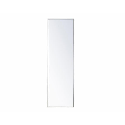 Elegant Lighting Metal frame rectangle mirror 18x 60 inch in White