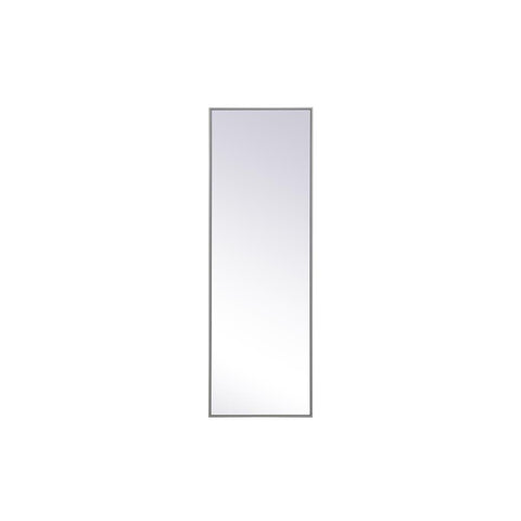 Elegant Lighting Metal frame rectangle mirror 20 inch x 60 inch in Grey