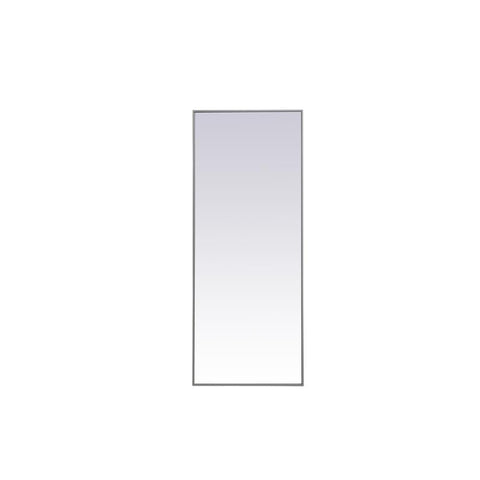 Elegant Lighting Metal frame rectangle mirror 24 inch x 60 inch in Grey