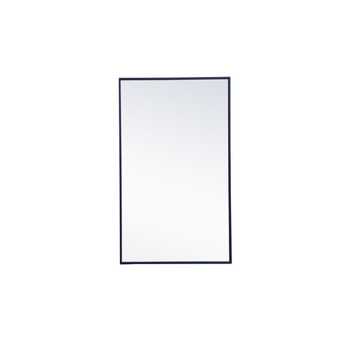 Elegant Lighting Metal frame rectangle mirror 24x 40 inch in Blue