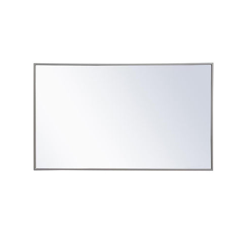 Elegant Lighting Metal frame rectangle mirror 24x 40 inch in Grey