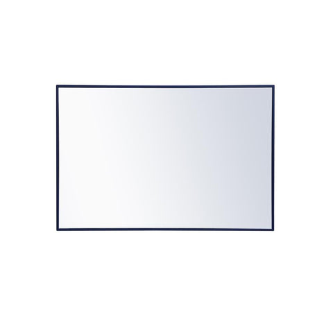 Elegant Lighting Metal frame rectangle mirror 28x 42 inch in Blue