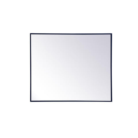 Elegant Lighting Metal frame rectangle mirror 30 inch x 36 inch in Blue