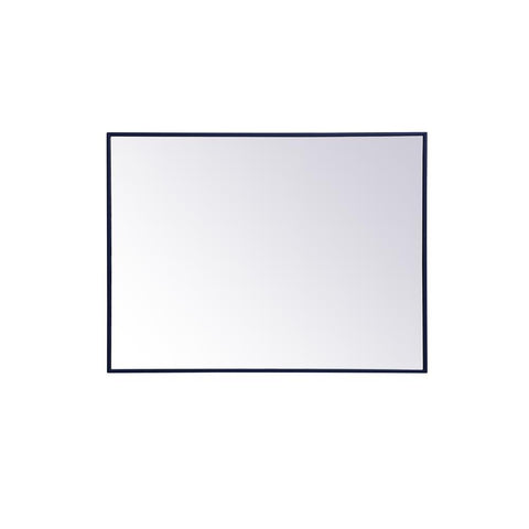 Elegant Lighting Metal frame rectangle mirror 30 inch x 40 inch in Blue