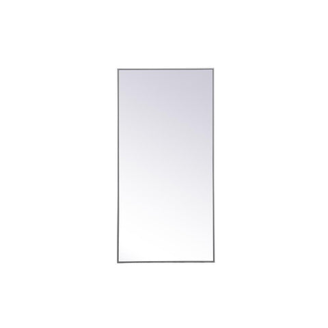 Elegant Lighting Metal frame rectangle mirror 30 inch x 60 inch in Grey