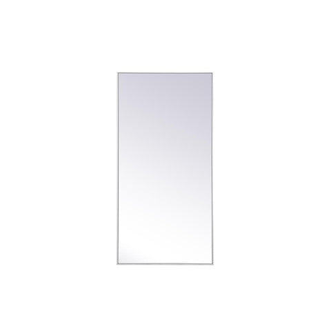 Elegant Lighting Metal frame rectangle mirror 30 inch x 60 inch in White