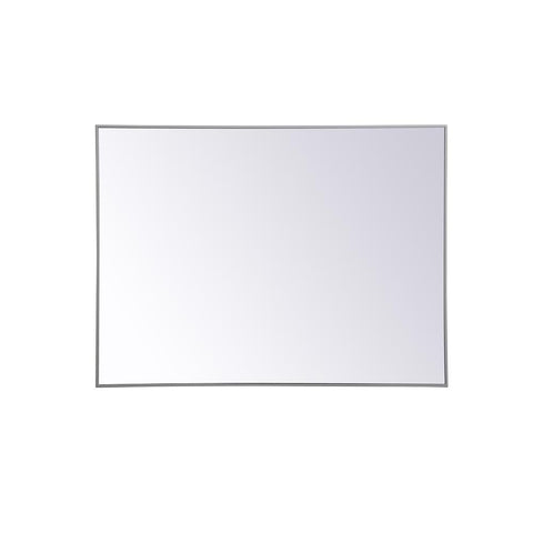 Elegant Lighting Metal frame rectangle mirror 36 inch x 48 inch in Grey
