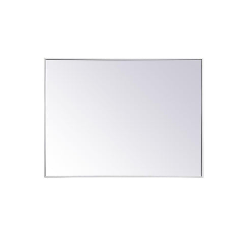 Elegant Lighting Metal frame rectangle mirror 36 inch x 48 inch in White