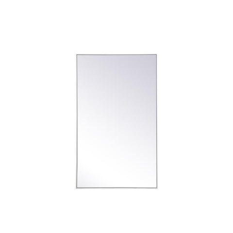 Elegant Lighting Metal frame rectangle mirror 36 inch x 60 inch in White