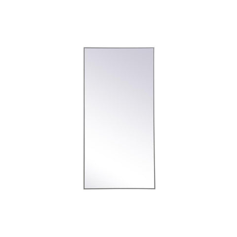 Elegant Lighting Metal frame rectangle mirror 36 inch x 72 inch in Grey