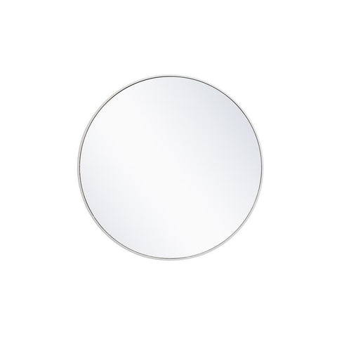Elegant Lighting Metal frame round mirror 36 inch in White