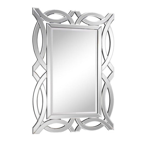 Elegant Lighting Modern 28 in. Contemporary Mirror in Clear