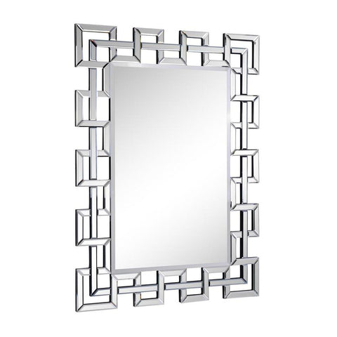 Elegant Lighting Modern 48 in. Contemporary Mirror in Clear