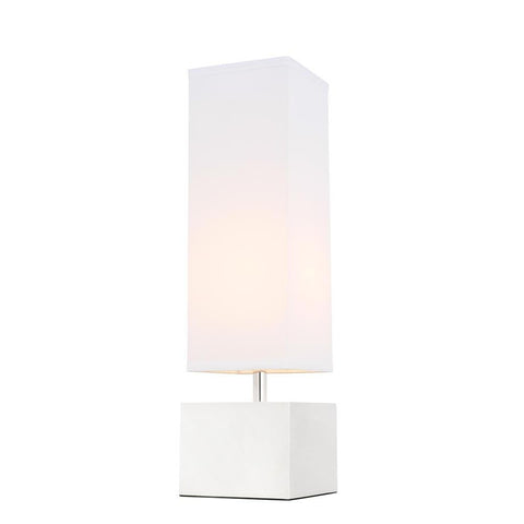 Elegant Lighting Niki 1 light Polished Nickel Table Lamp