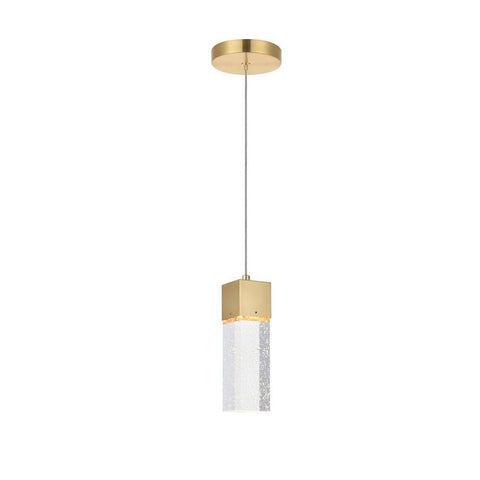 Elegant Lighting Novastella 1 light Gold LED Pendant