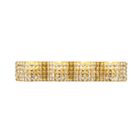 Elegant Lighting Ollie 4 light Brass and Clear Crystals wall sconce