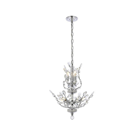 Elegant Lighting Orchid 8 light Chrome Chandelier Clear Swarovski Elements Crystal