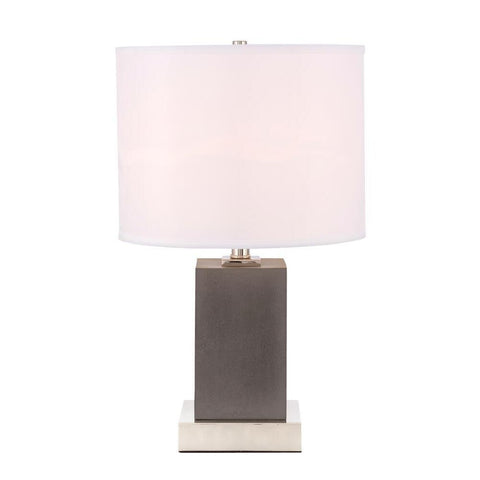 Elegant Lighting Pinnacle 1 light Polished Nickel Table Lamp