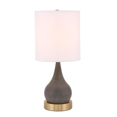 Elegant Lighting Quinn 1 light Brass Table Lamp