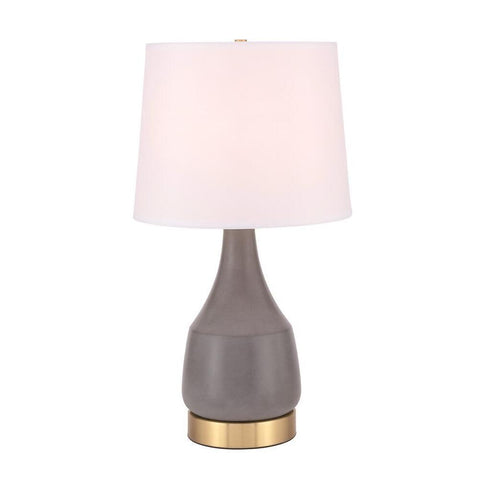 Elegant Lighting Reverie 1 light Gray Table Lamp