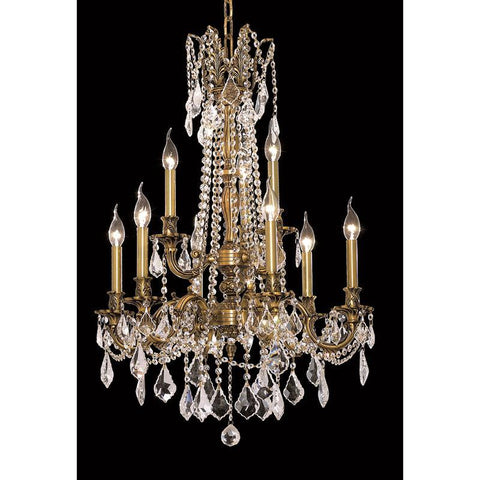 Elegant Lighting Rosalia 9 light French Gold Chandelier Clear Royal Cut Crystal