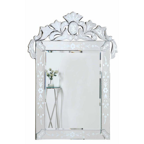 Elegant Lighting Venetian 27.6 in. Transitional Mirror in Clear