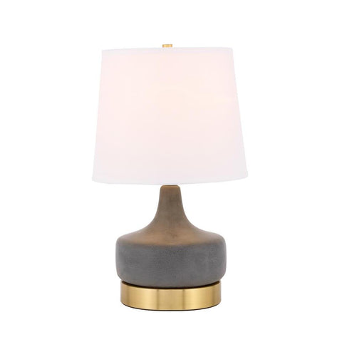 Elegant Lighting Verve 1 light Brass Table Lamp