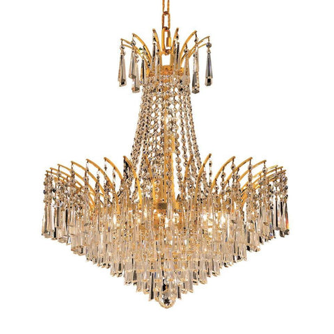 Elegant Lighting Victoria 11 light Gold Chandelier Clear Royal Cut Crystal