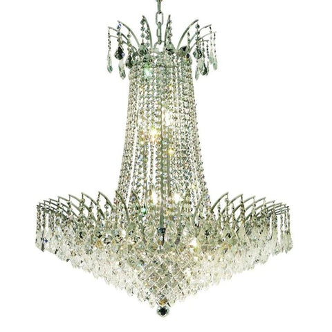 Elegant Lighting Victoria 16 light Chrome Chandelier Clear Royal Cut Crystal
