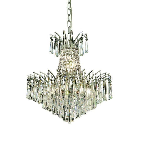Elegant Lighting Victoria 8 light Chrome Pendant Clear Royal Cut Crystal
