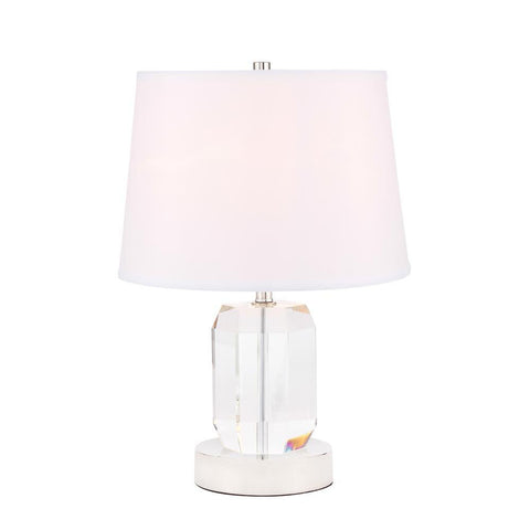 Elegant Lighting Wendolyn 1 light Polished Nickel Table Lamp
