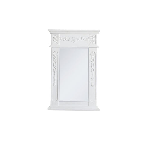 Elegant Lighting Wood frame mirror 18 inch x 28 inch in Antique White