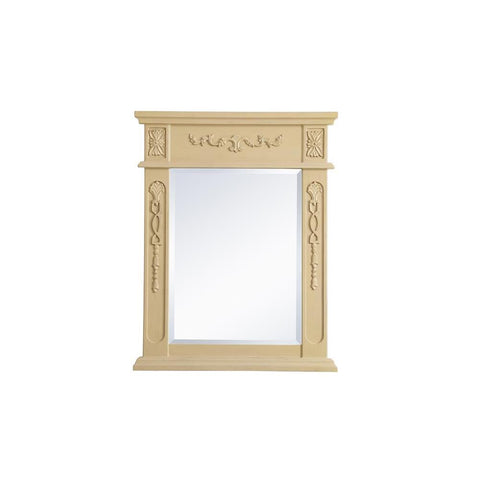 Elegant Lighting Wood frame mirror 22 inch x 28 inch in Light Antique Beige