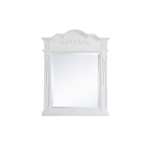 Elegant Lighting Wood frame mirror 28 inch x 36 inch in Antique White