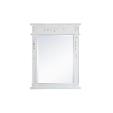 Elegant Lighting Wood frame mirror 28 inch x 36 inch in Antique White