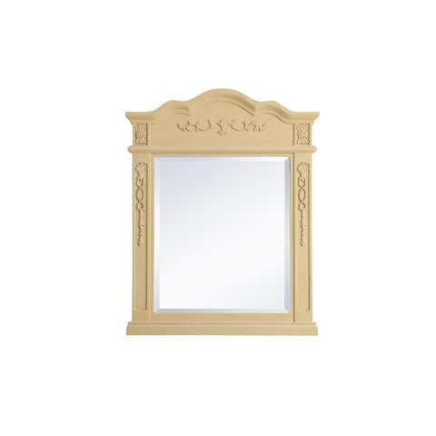 Elegant Lighting Wood frame mirror 28 inch x 36 inch in Light Antique Beige