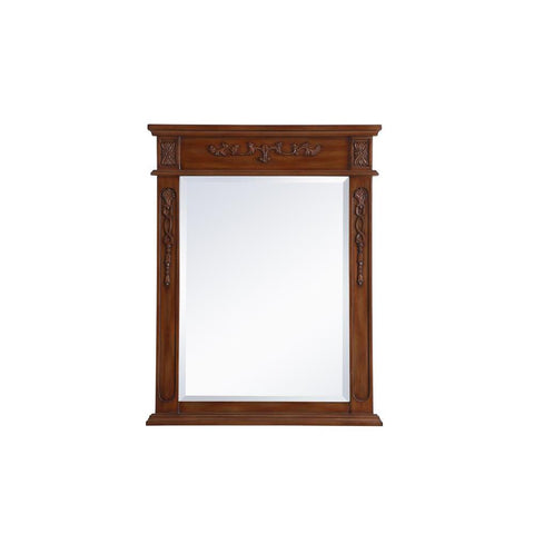 Elegant Lighting Wood frame mirror 28 inch x 36 inch in Teak