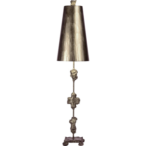 Flambeau Fragment Silver Table Lamp