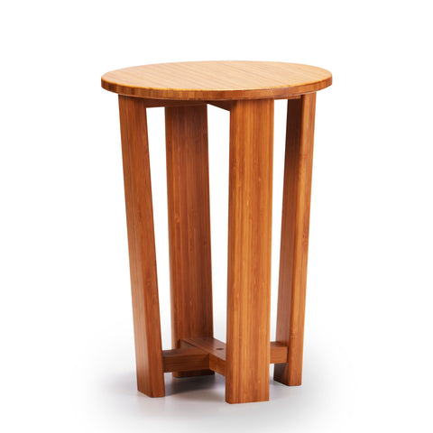 Greenington Daisy Round End Table in Classic Bamboo