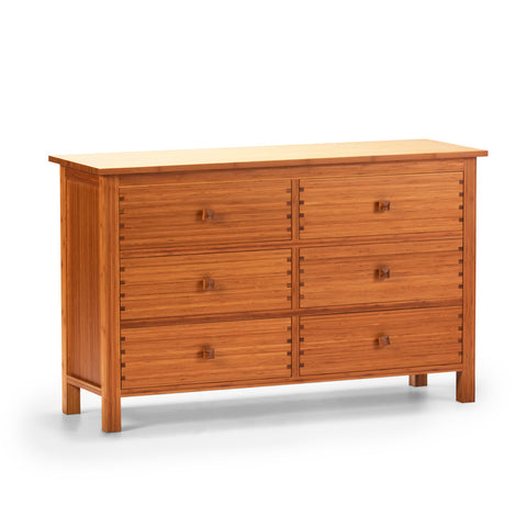 Greenington Hosta Six Drawer Dresser in Classic Bamboo